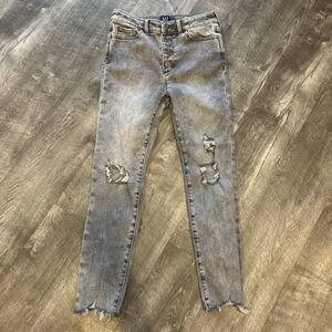 Gap Denim Size 12 Girls Jeans Stretch High Rise Ankle Jegging